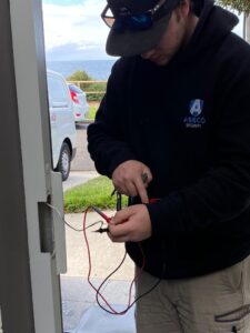 abbco locksmith changing a residential lock