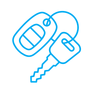Keys for car icon