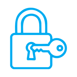 Key in lock icon
